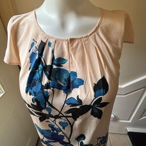 J. Crew Cream Cap Sleeve Top